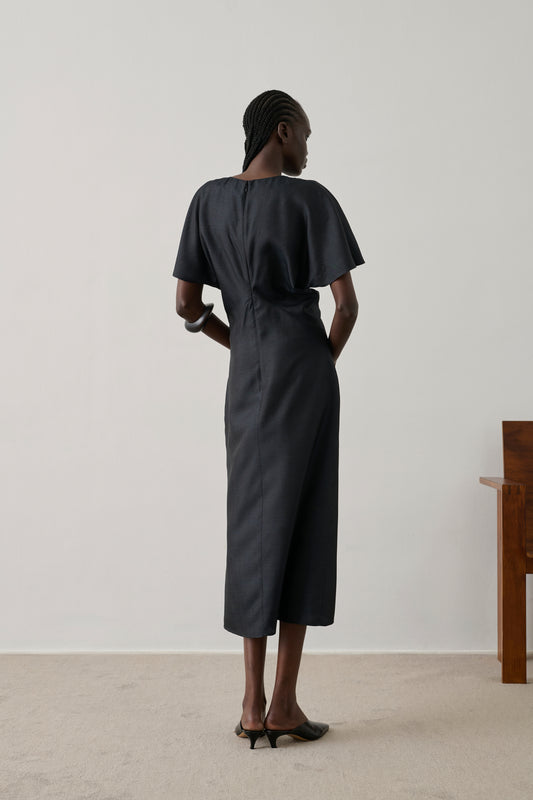 Robe Ella - Noir - Soie - Femme